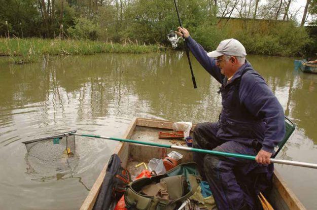 Fishing-from-a-boat-on-The-Old-Lake-t-Bury-Hill
