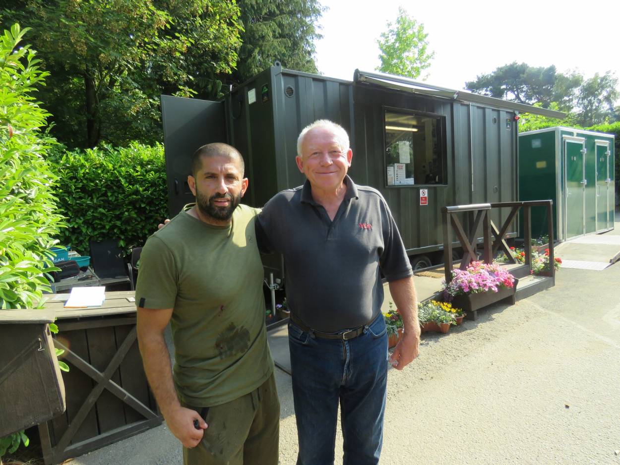 Ali Hamidi with Dave Roberts