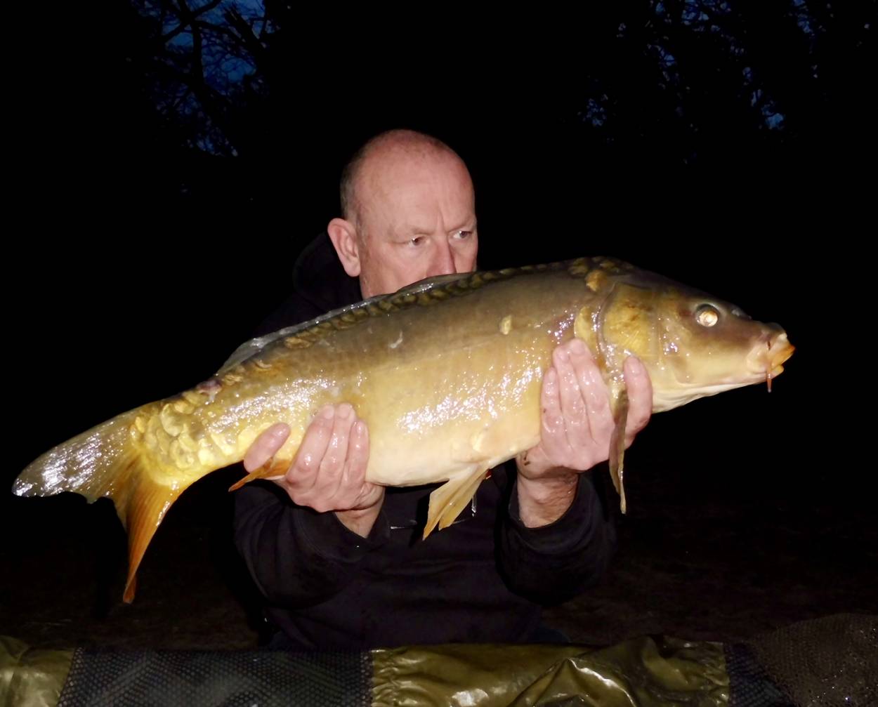 Richard Urquhart with one of his Old Lake fish