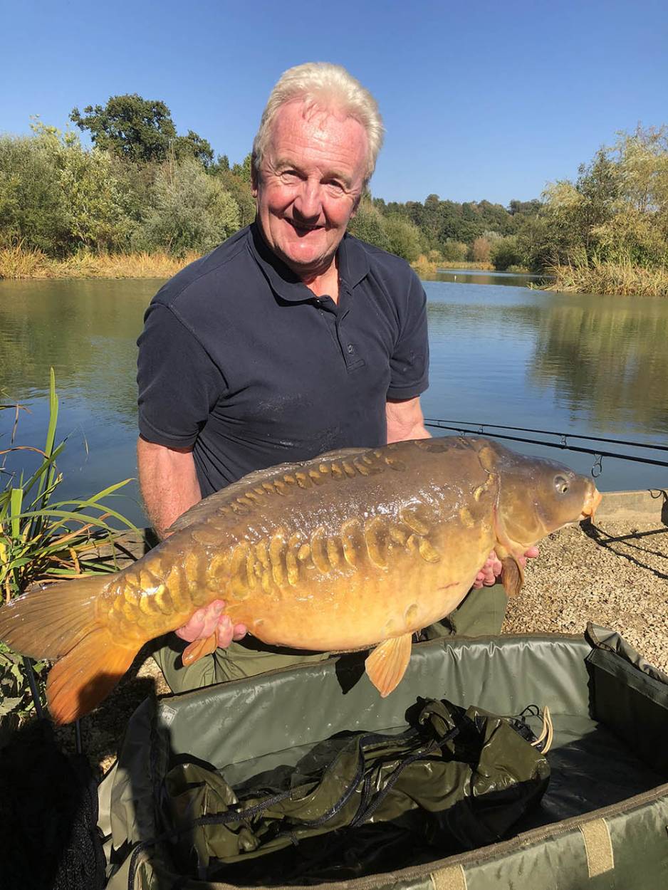 Bob Winters with Nemo at a record weight of 46 lb 4 oz last October