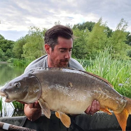 Ross Genders with The Parrot at 31 lb 12 oz
